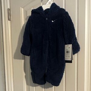 Nike Fuzzy Navy Blue Kids Footie